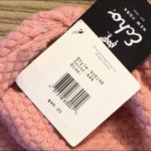 Echo New York- Pink Winter Hat- BRAND NEW - Picture 1 of 3